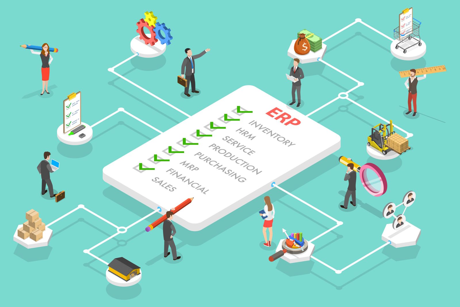 ERP per eCommerce: aree aziendali coordinate
