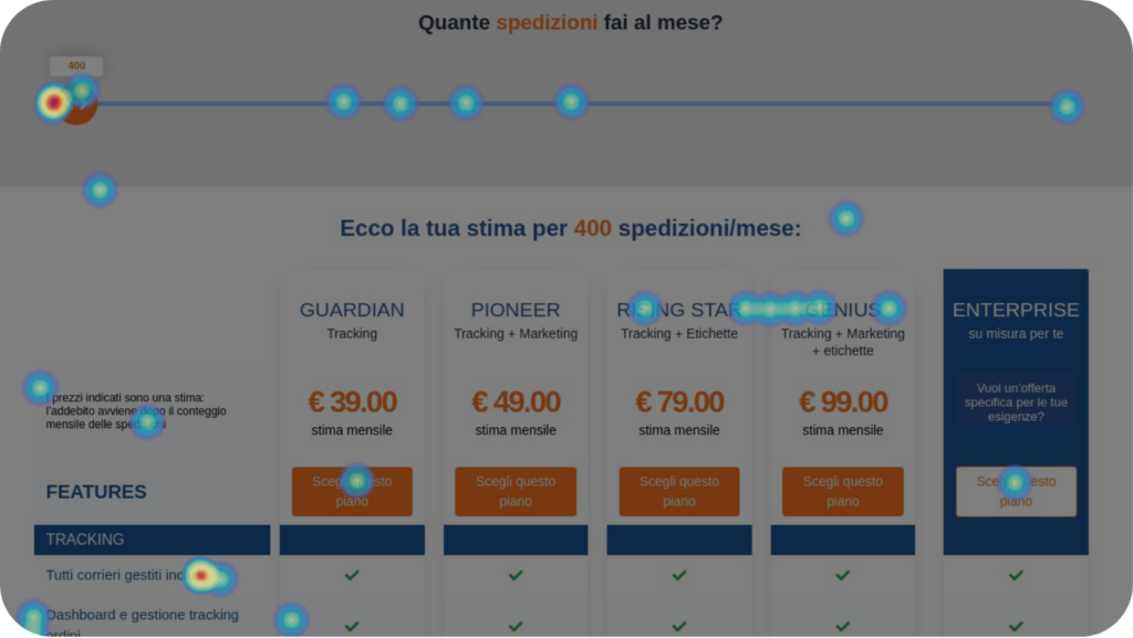 mapa de calor web