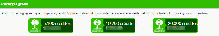 Qapla recargas green