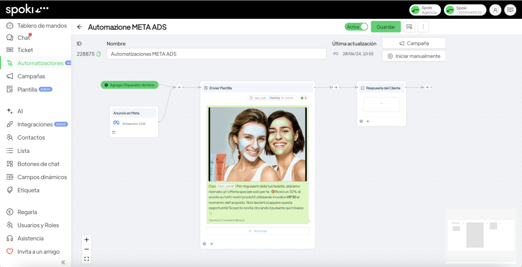automacion WhatsApp Business - Spoki