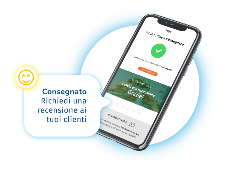 template email transazionale consegnato
